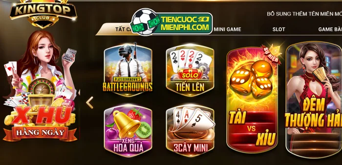 King Top Game Tai Xiu Uy Tin Rut Tien